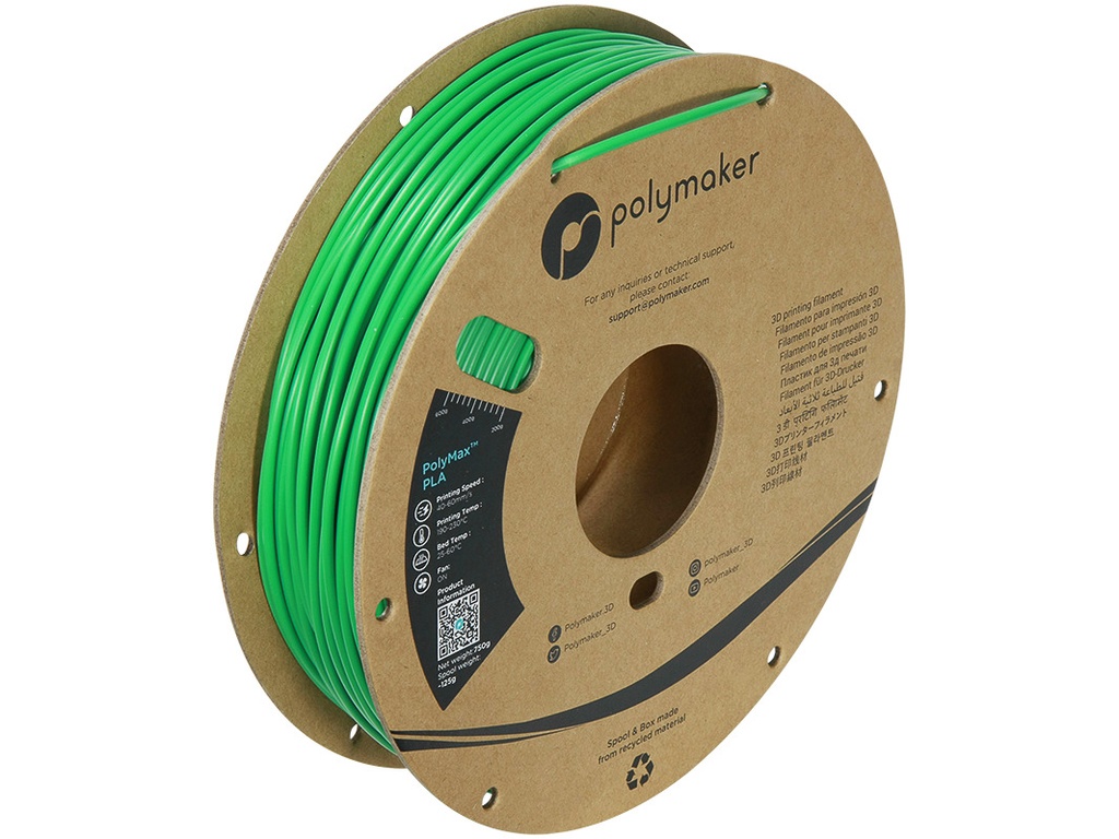 POLYMAKER TOUGH PLA 2,85mm GREEN 0,75kg