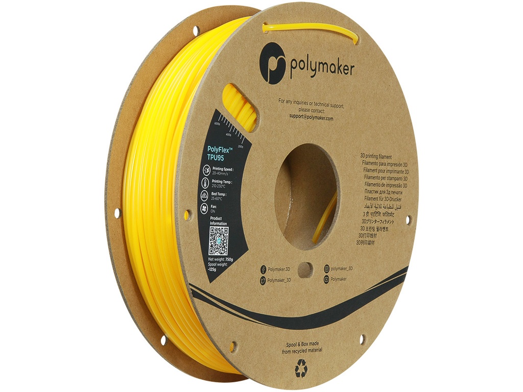 POLYMAKER TPU-95A 2,85mm YELLOW 0,75kg