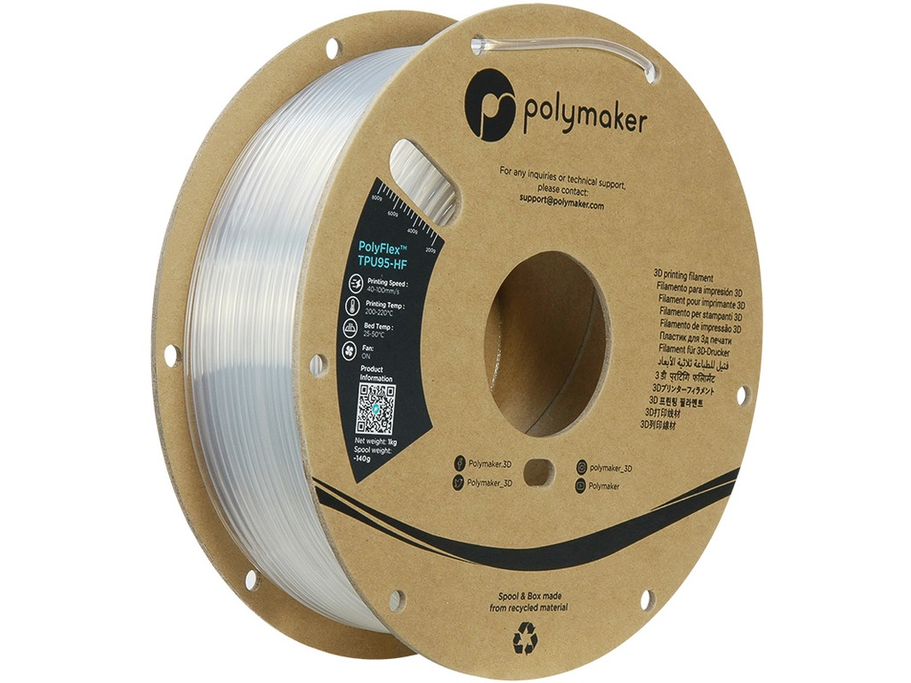 [109423440702] POLYMAKER TPU-95A HIGH SPEED 2,85mm CLEAR 1kg