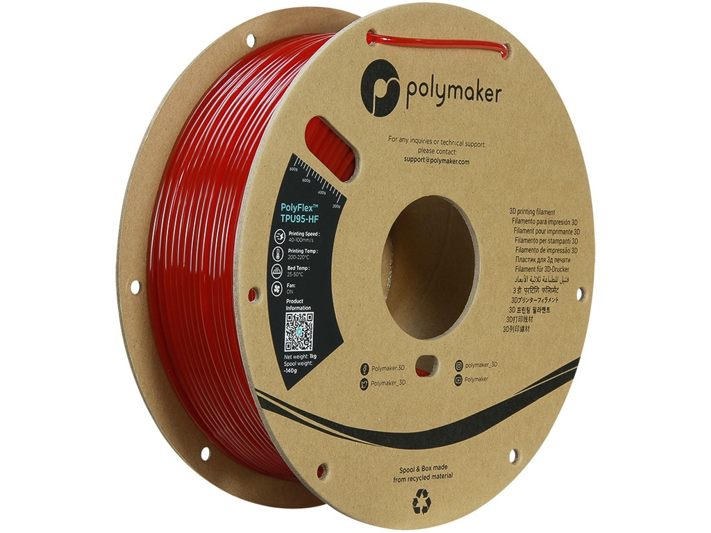 [109423440703] POLYMAKER TPU-95A HIGH SPEED 2,85mm TRANSL 1kg