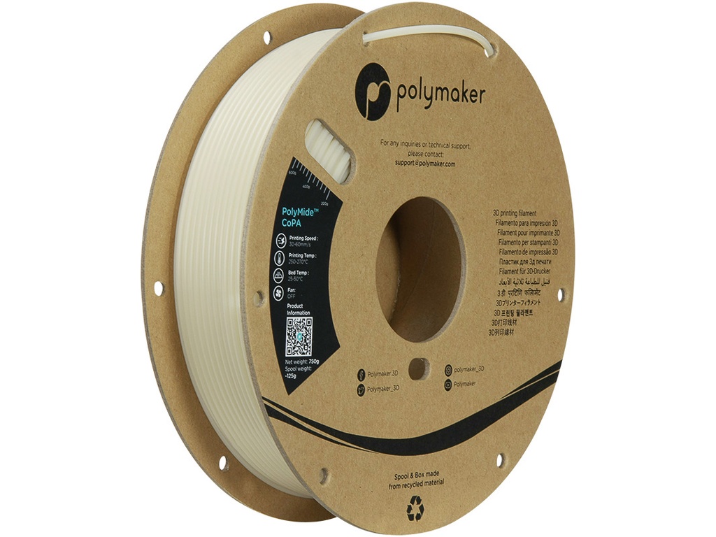 POLYMAKER NYLON COPA 6/6-6 2,85mm CLEAR 0,75kg