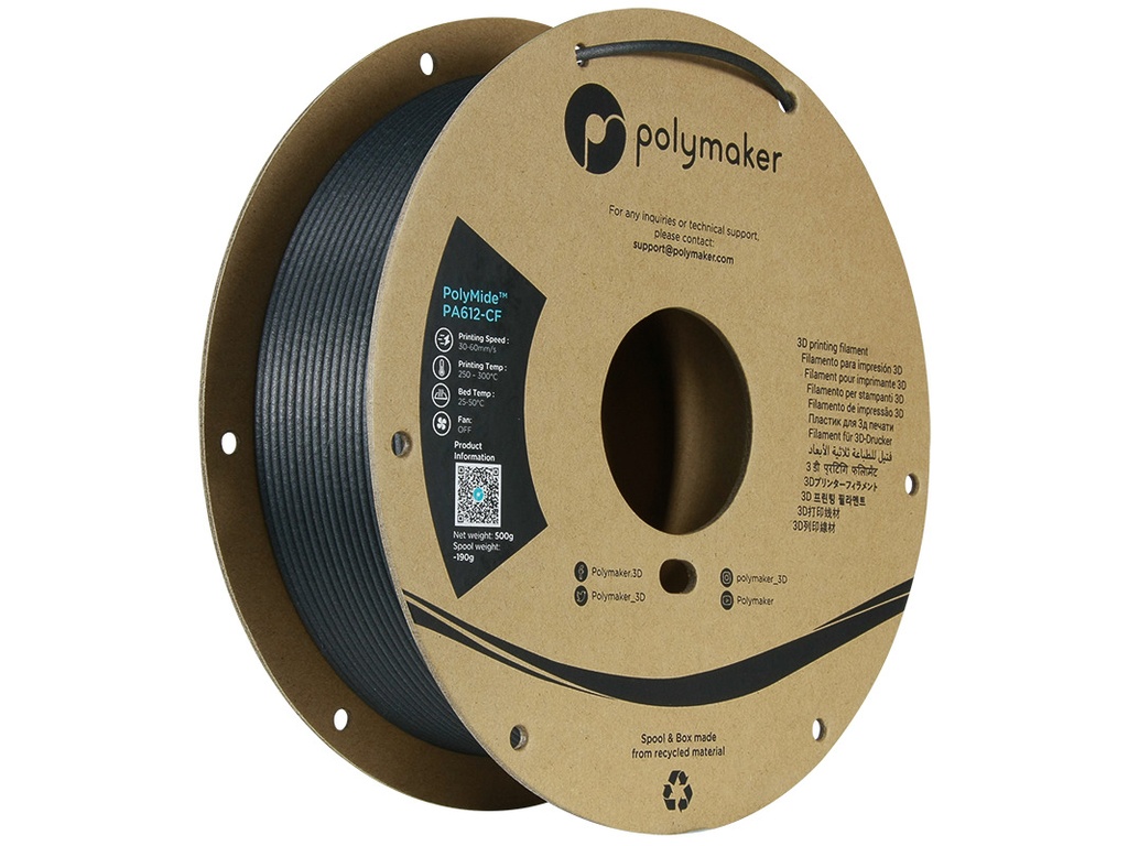 POLYMAKER PA612-CF 2,85mm BLACK 0,5kg