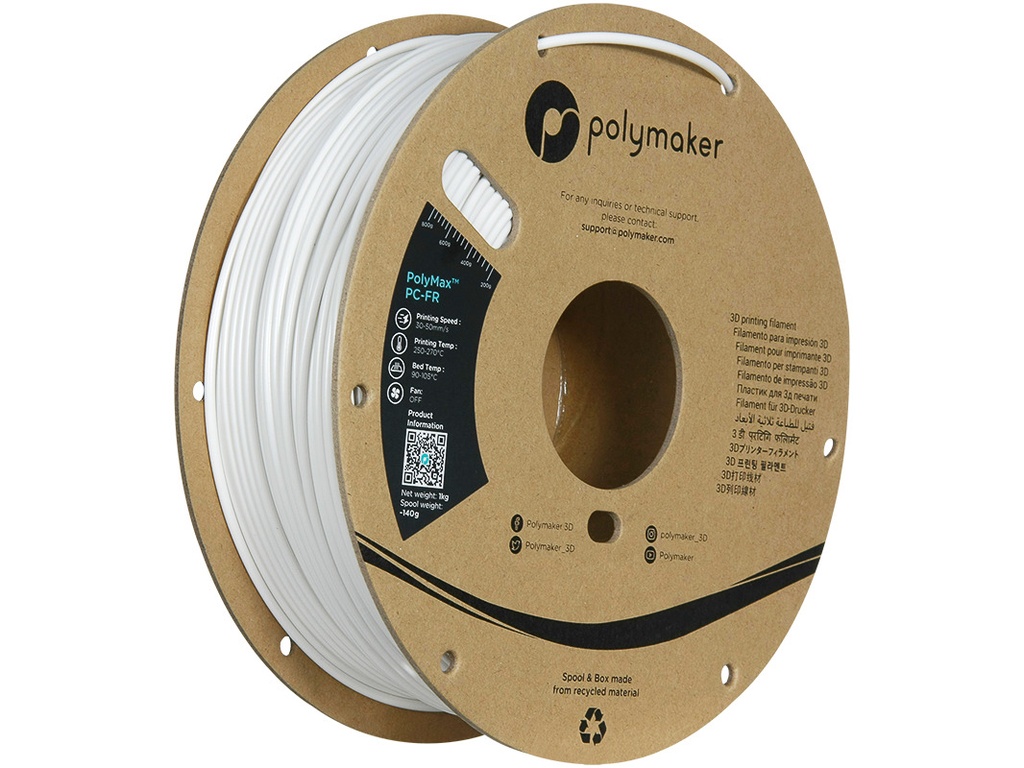 [109423440712] POLYMAKER PC-FR 2,85mm WHITE 1kg