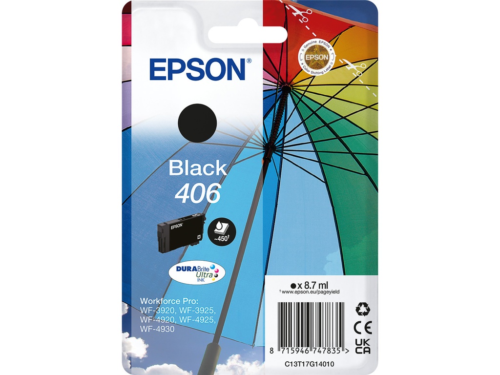 [170015442178] EPSON C13T17G14010 EPSON 406 WF ink black ST
