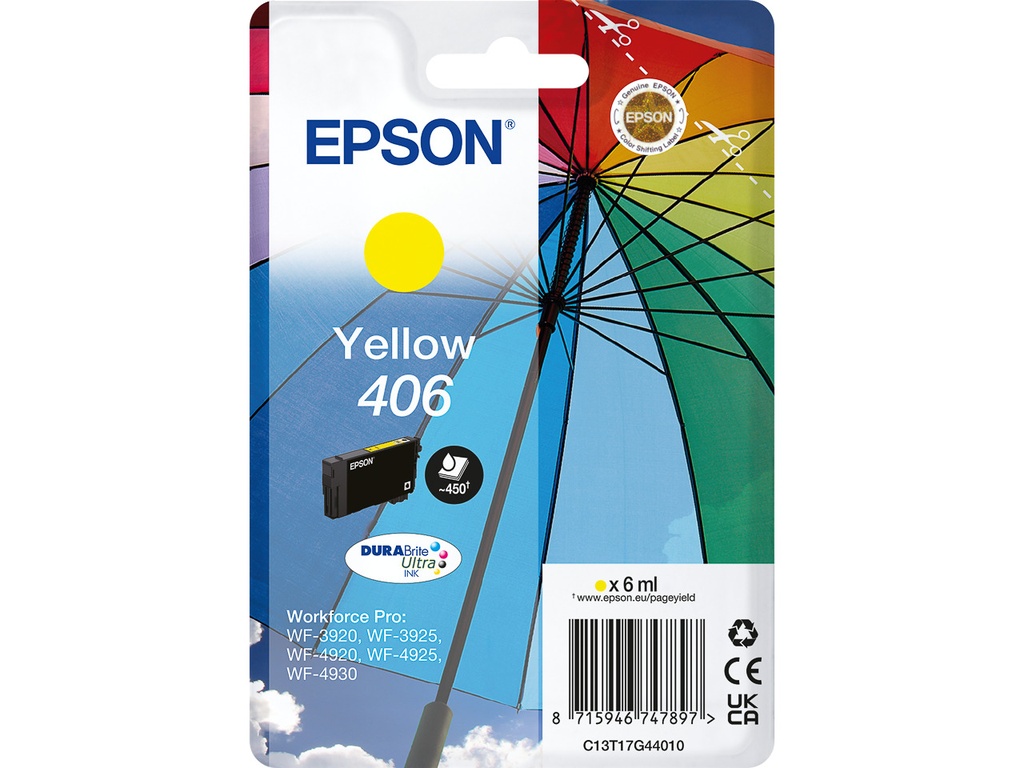 [170015442184] EPSON C13T17G44010 EPSON 406 WF ink yellow ST
