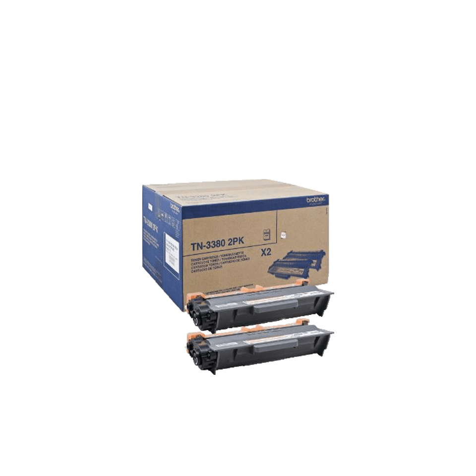 [120005440178] Brother TN-3380TWIN tonercartridge 2 stuk(s) Origineel Zwart