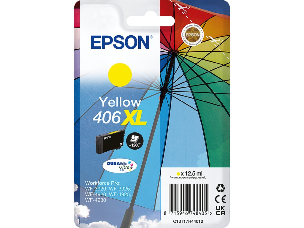[170015442194] EPSON C13T17H44010 EPSON 406XL WF ink yellow