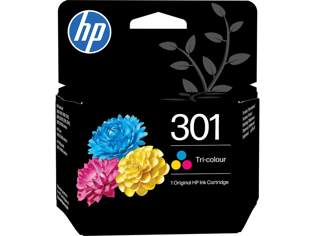 HP 301 originele drie-kleuren inktcartridge