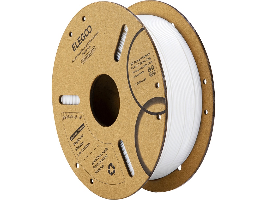 [109393440002] ELEGOO PLA 1,75mm WHITE 1kg