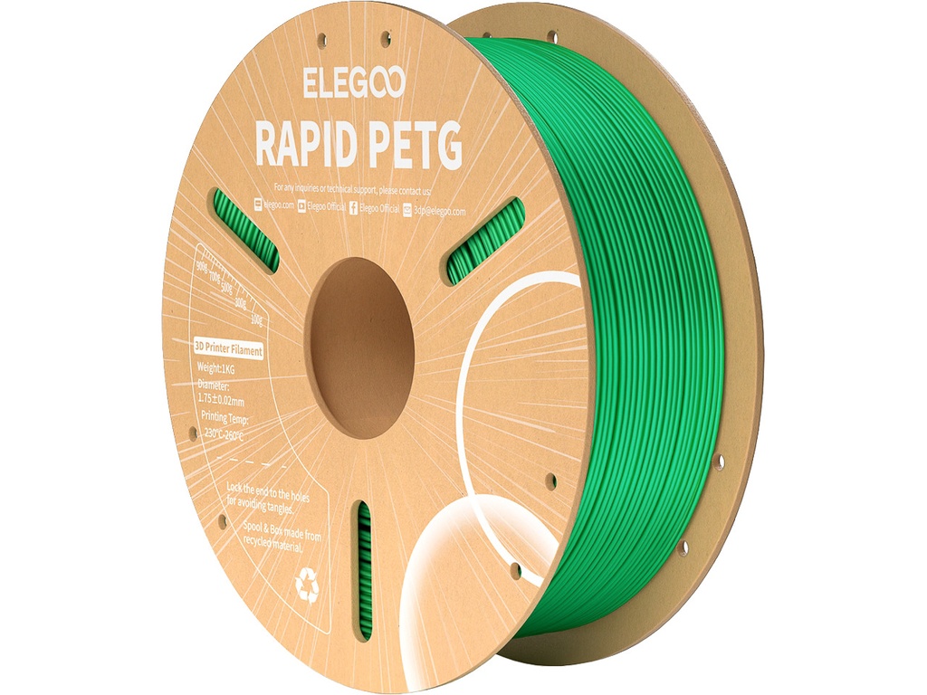 [109393440077] ELEGOO RAPID PETG 1,75mm GREEN 1kg