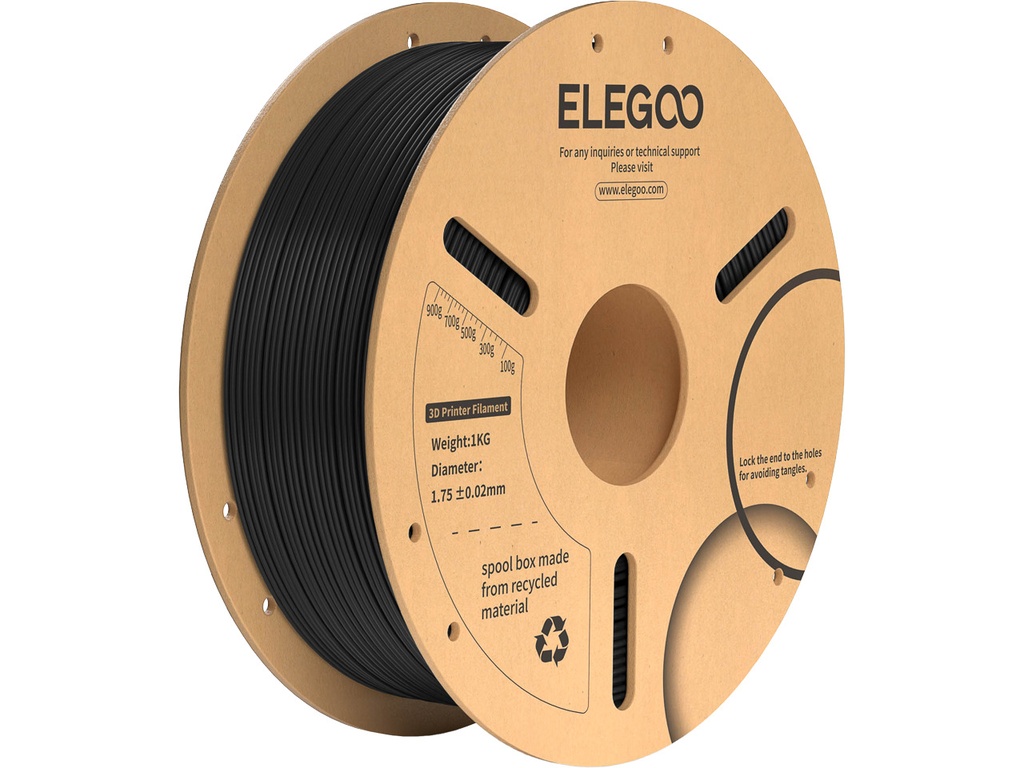 [109393440167] ELEGOO PLA+ 1,75mm BLACK 1kg