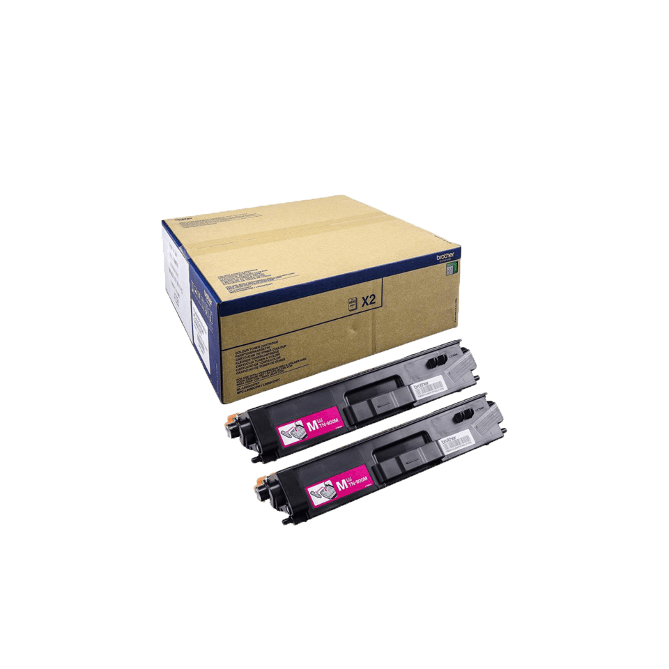 Brother TN-900MTWIN tonercartridge 2 stuk(s) Origineel Magenta