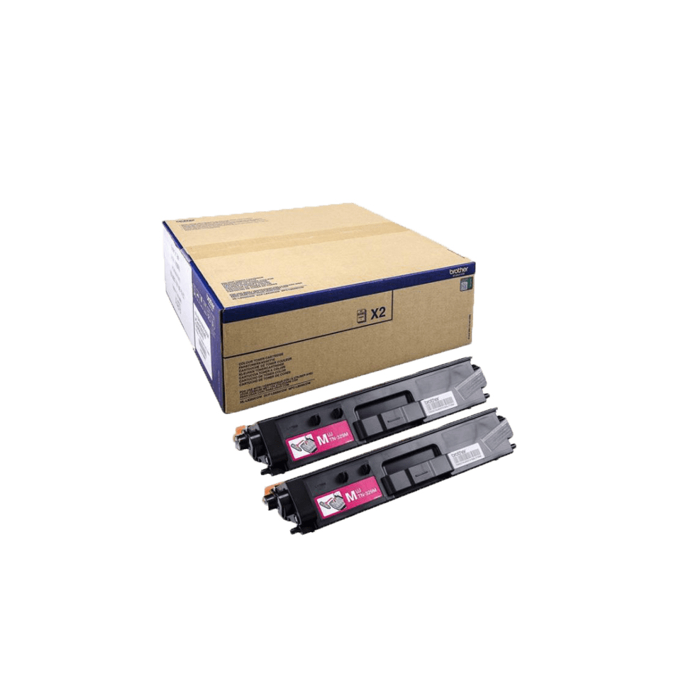 Brother TN-329MTWIN tonercartridge 2 stuk(s) Origineel Magenta