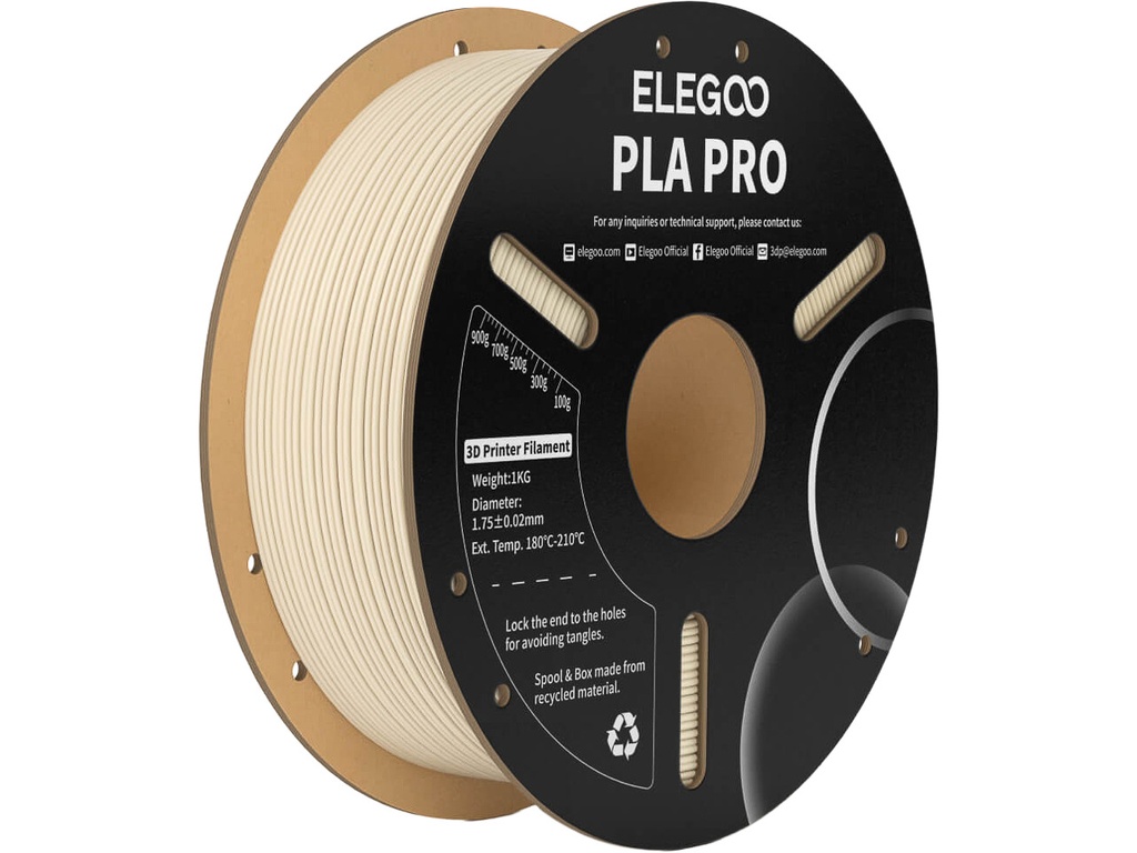 [109393440256] ELEGOO PLA PRO 1,75mm BEIGE 1kg