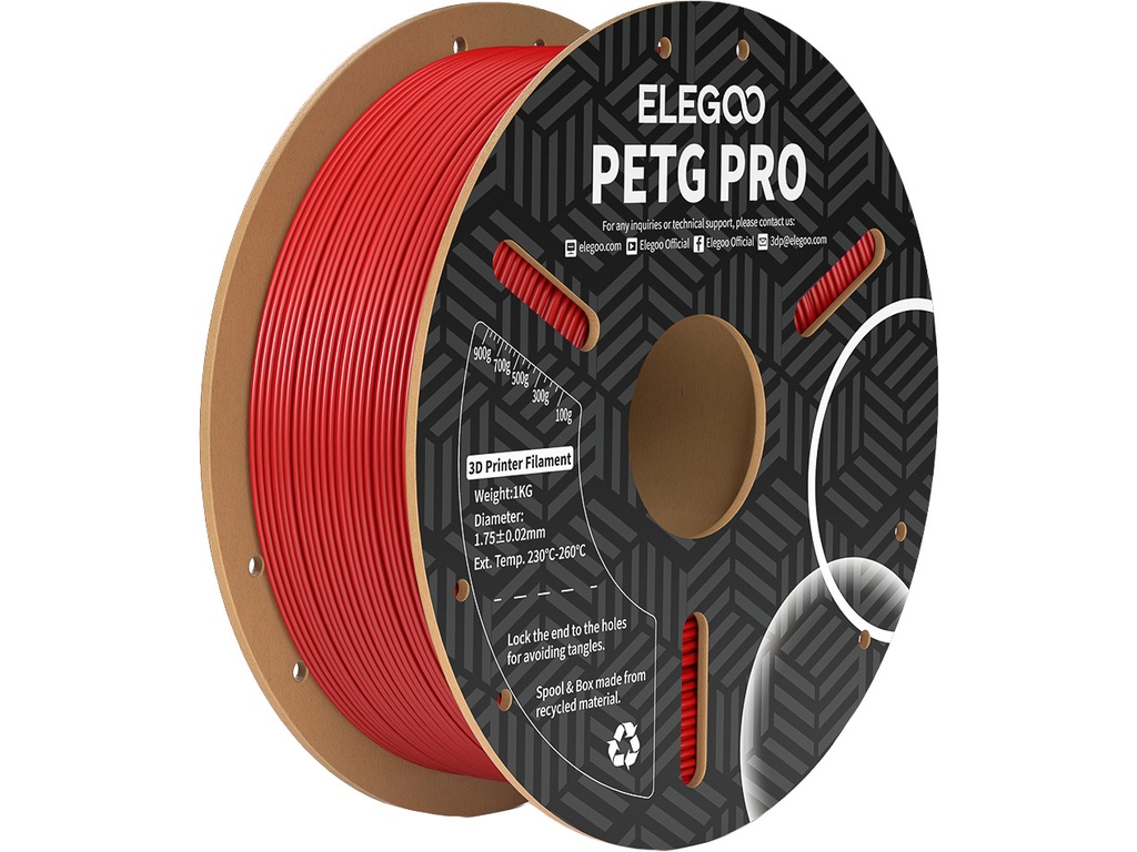 ELEGOO PETG PRO 1,75mm RED 1kg