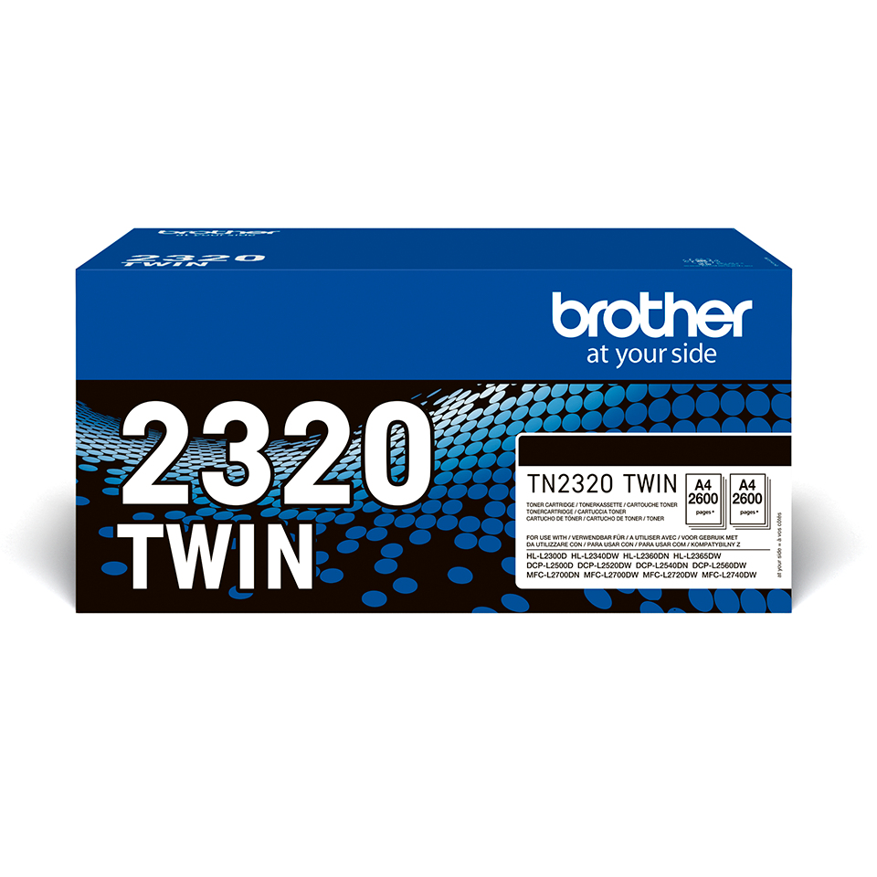 [120005440274] Brother TN-2320TWIN tonercartridge 1 stuk(s) Origineel Zwart