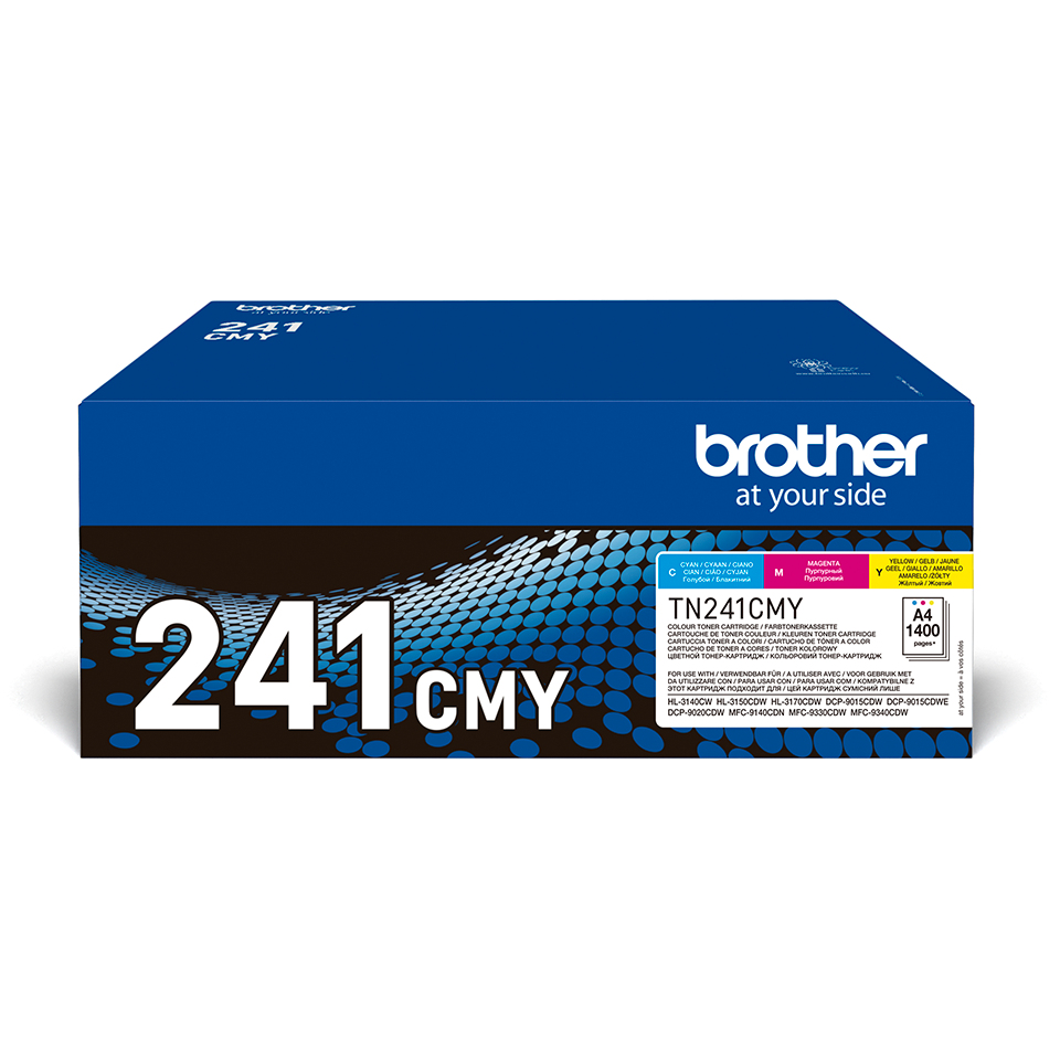 [120005440276] Brother TN-241CMY tonercartridge 3 stuk(s) Origineel Cyaan, Magenta, Geel