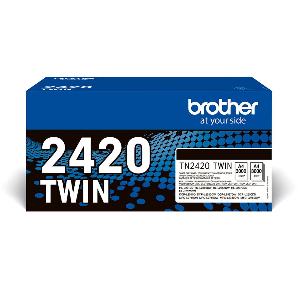 [120005440277] Brother TN-2420TWIN tonercartridge 2 stuk(s) Origineel