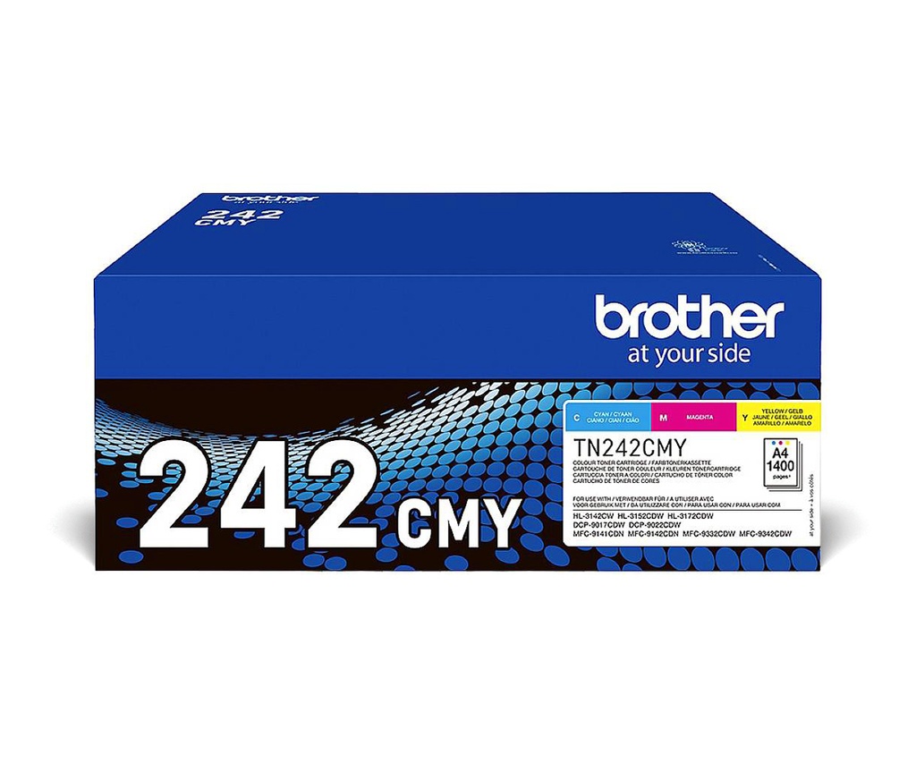 [120005440279] Brother TN-242CMY tonercartridge 1 stuk(s) Origineel Cyaan, Magenta, Geel