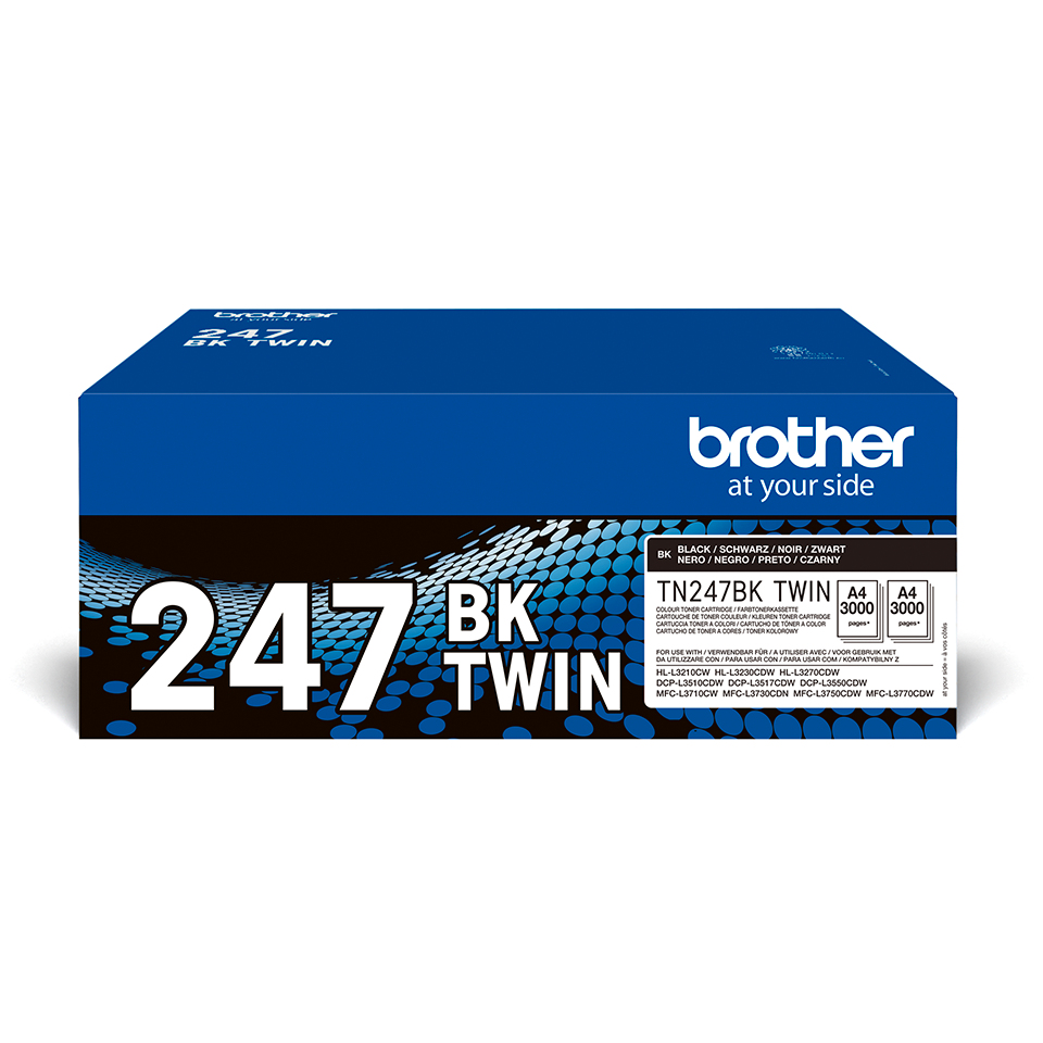 [120005440280] Brother TN-247BKTWIN tonercartridge 2 stuk(s) Origineel Zwart