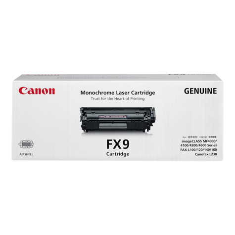 [120008440068] Canon FX9 tonercartridge 1 stuk(s) Origineel Zwart