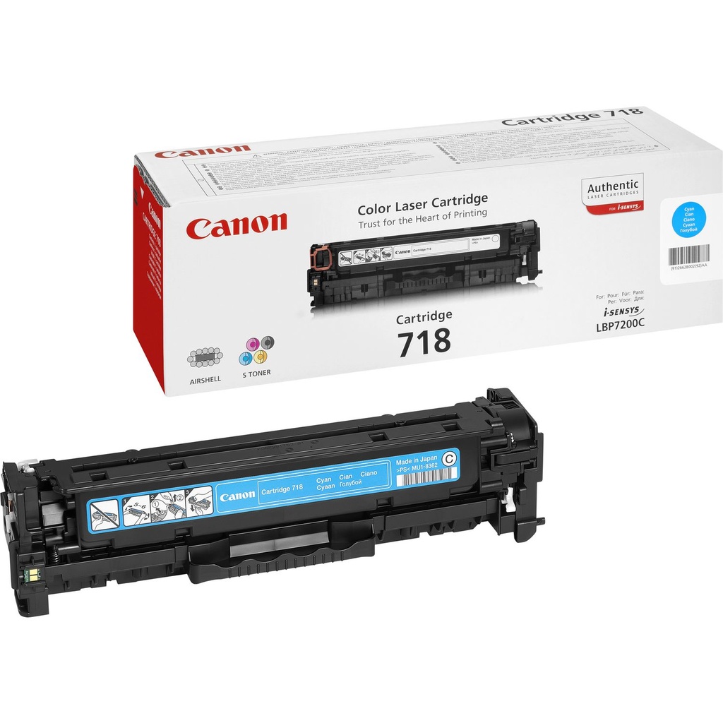 [120008440124] Canon CRG-718 C tonercartridge 1 stuk(s) Origineel Cyaan