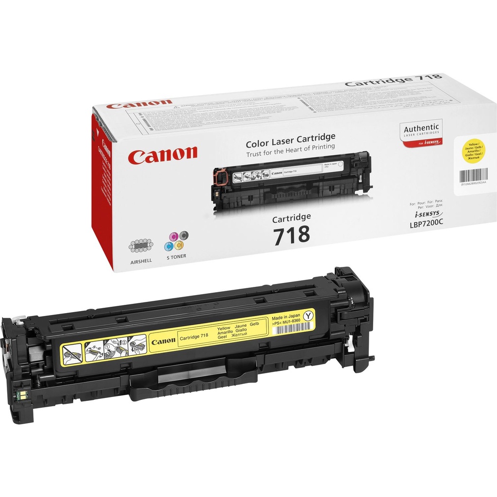 [120008440126] Canon CRG-718 Y tonercartridge 1 stuk(s) Origineel Geel