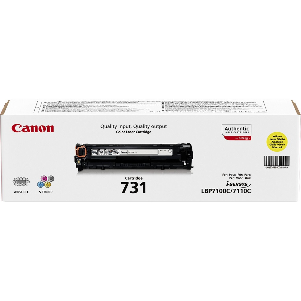 [120008440167] Canon 731 tonercartridge 1 stuk(s) Origineel Geel