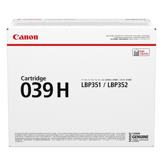 Canon 039H tonercartridge 1 stuk(s) Origineel Zwart