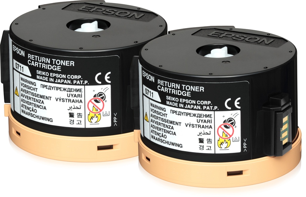 [120015440231] Epson Double Return Toner Cartridge Pack 2 x 2.5k