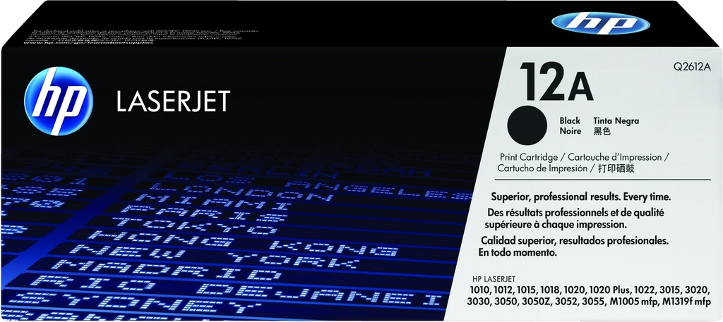 [120025440096] HP 12A originele zwarte LaserJet tonercartridge