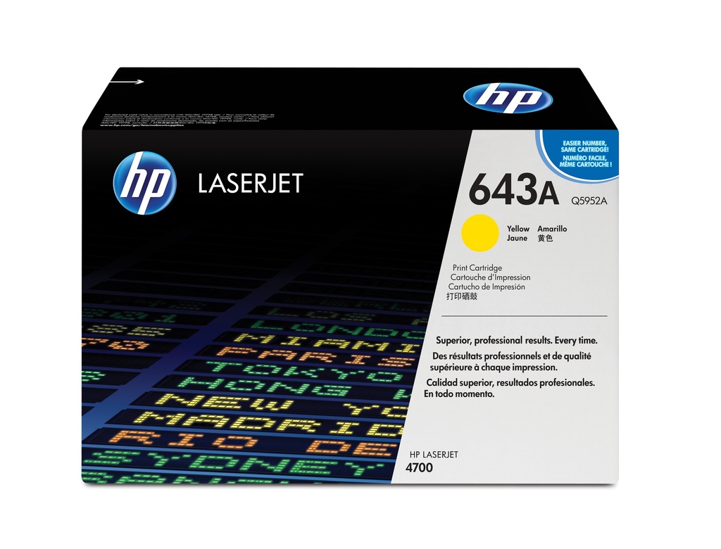 [120025440197] HP 643A originele gele LaserJet tonercartridge
