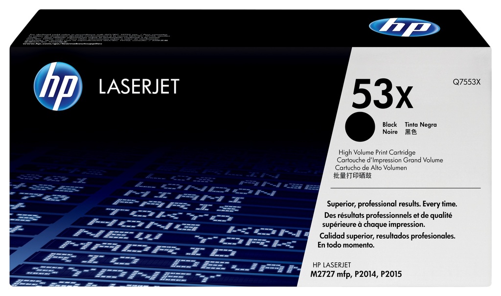 [120025440220] HP 53X originele high-capacity zwarte LaserJet tonercartridge