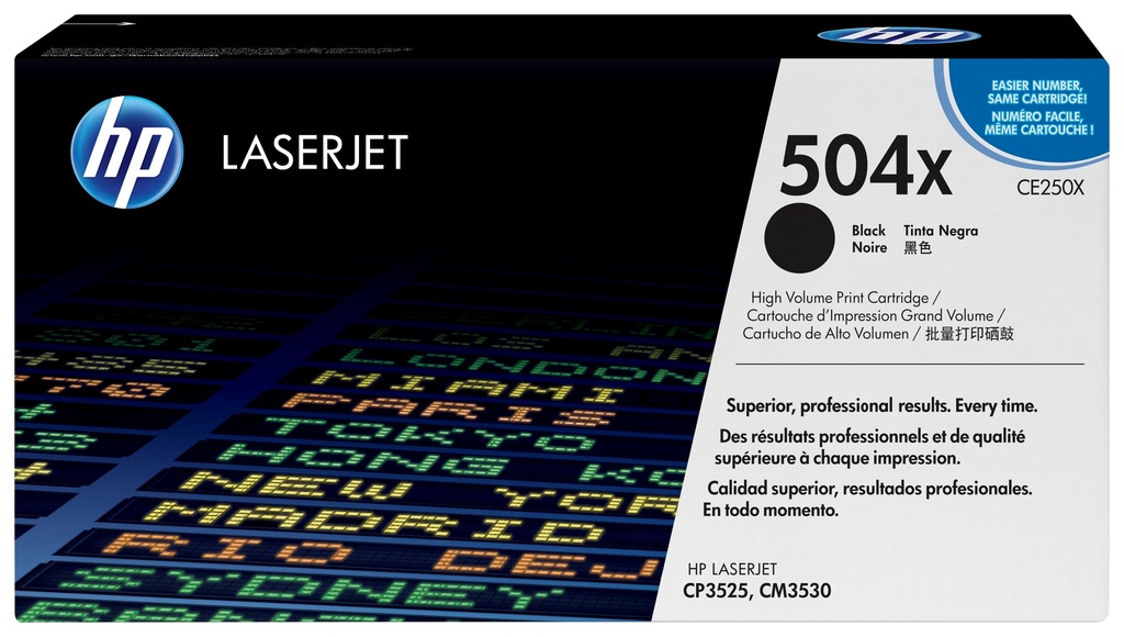 HP 504X originele high-capacity zwarte LaserJet tonercartridge