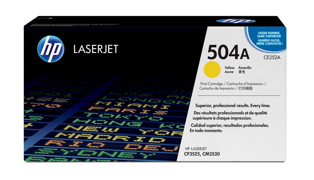 HP 504A originele gele LaserJet tonercartridge