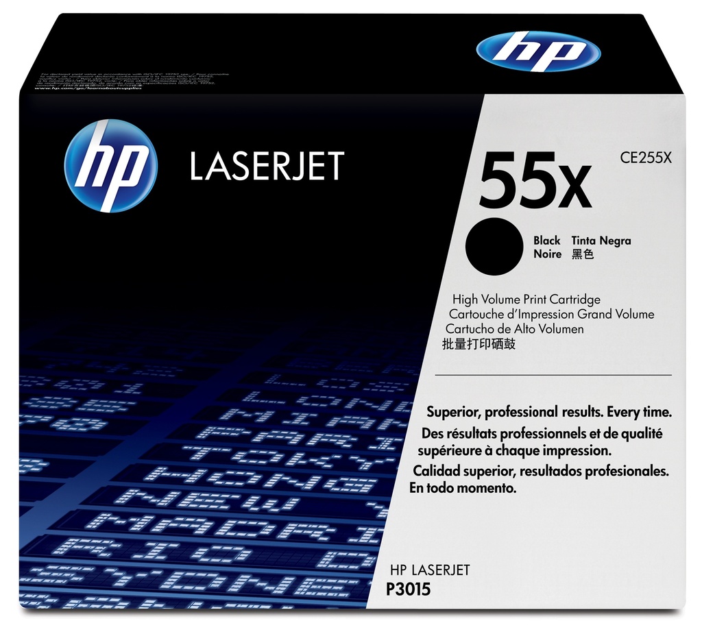 [120025440296] HP 55X originele high-capacity zwarte LaserJet tonercartridge
