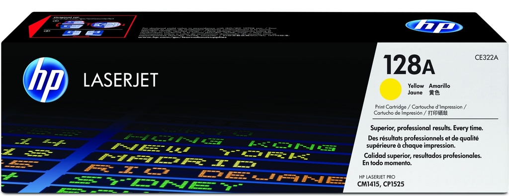 HP 128A originele gele LaserJet tonercartridge
