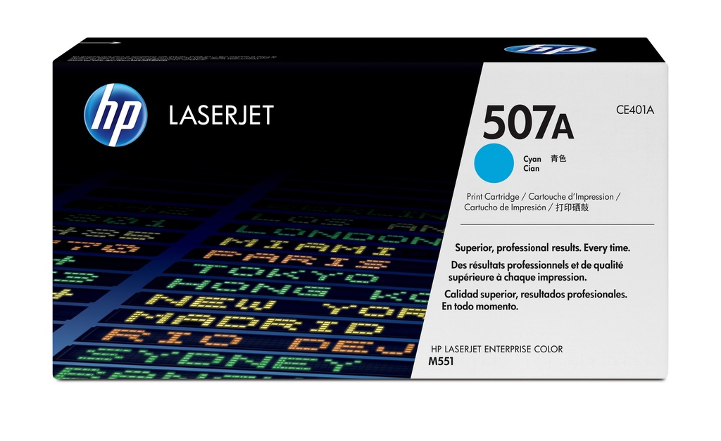 [120025440473] HP 507A originele cyaan LaserJet tonercartridge