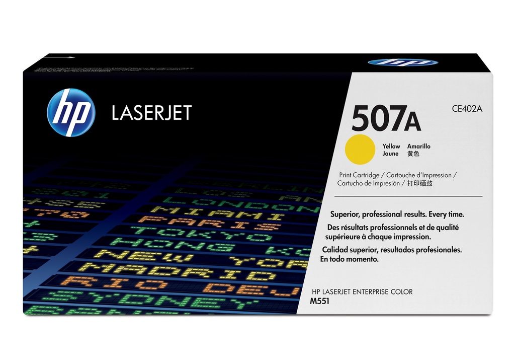 [120025440474] HP 507A originele gele LaserJet tonercartridge