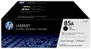 HP 85A originele zwarte LaserJet tonercartridge, 2-pack