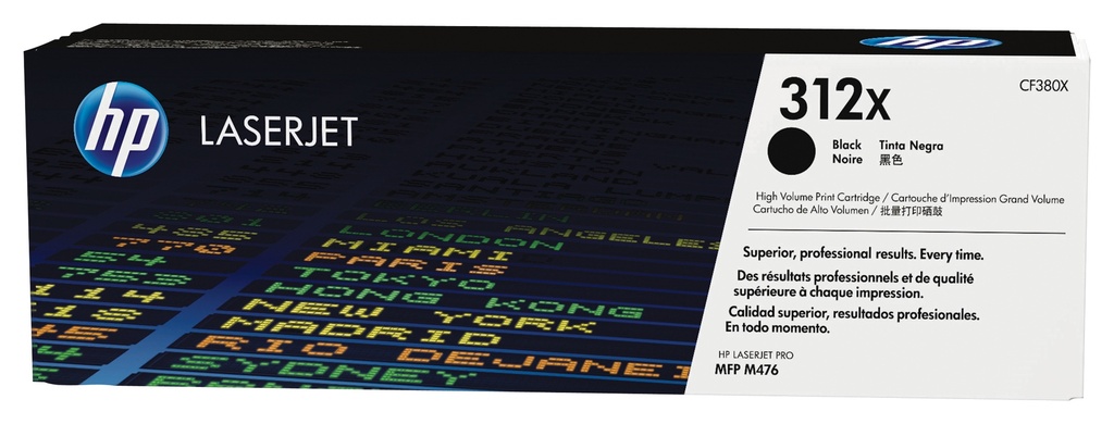 [120025440888] HP 312X high-capacity zwarte LaserJet tonercartridge
