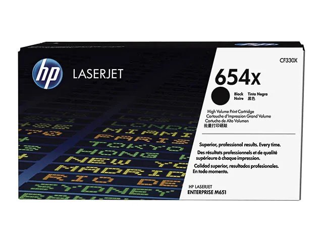 [120025440893] HP 654X originele high-capacity zwarte LaserJet tonercartridge
