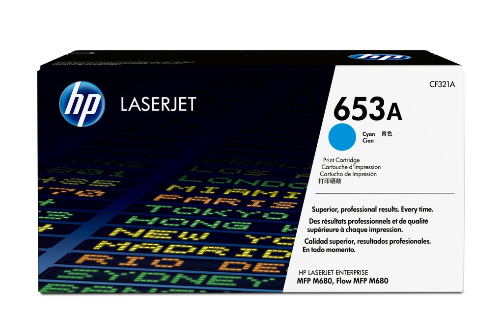 [120025440898] HP 653A originele cyaan LaserJet tonercartridge