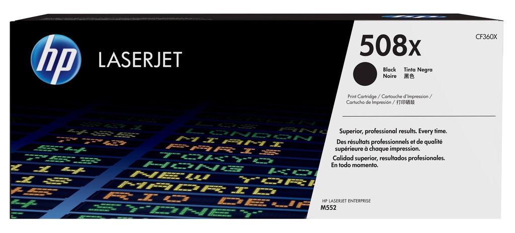 [120025440984] HP 508X originele high-capacity zwarte LaserJet tonercartridge