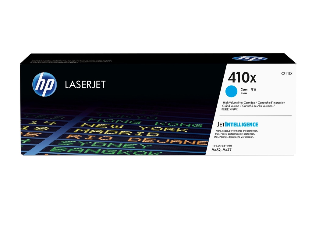 [120025441051] HP 410X originele high-capacity cyaan LaserJet tonercartridge