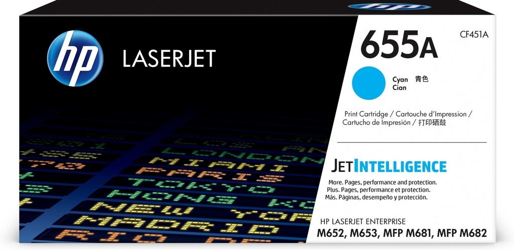 [120025441141] HP Originele 655A cyaan LaserJet tonercartridge