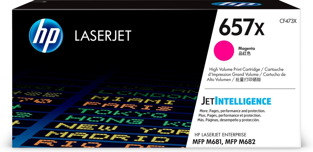 [120025441155] HP 657X originele high-capacity magenta LaserJet tonercartridge