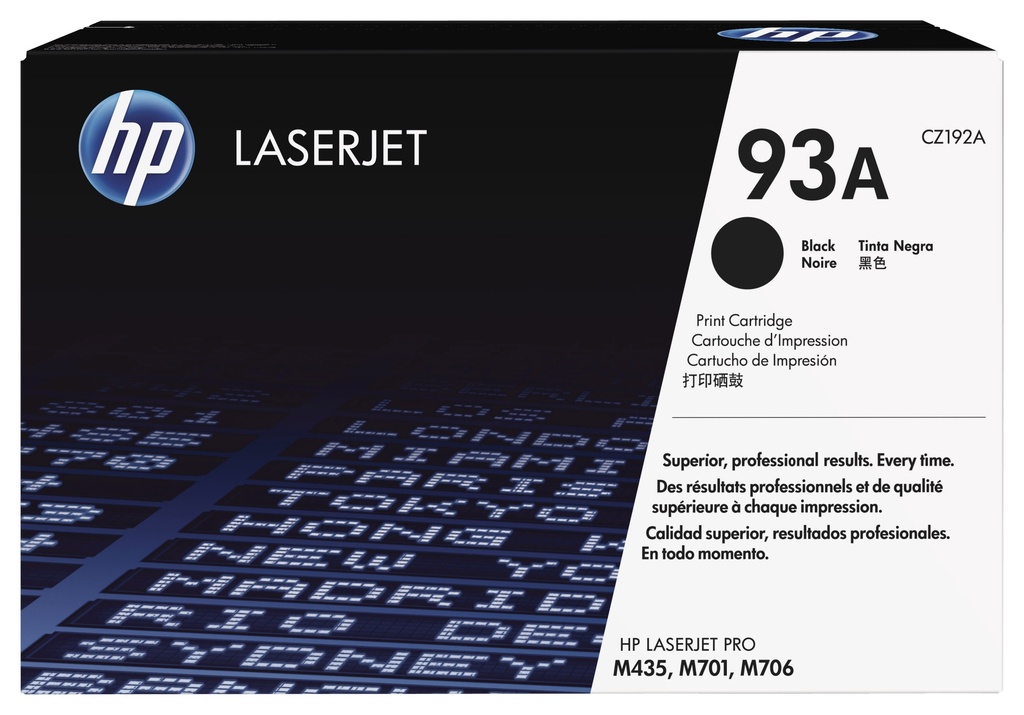 HP 93A originele zwarte LaserJet tonercartridge