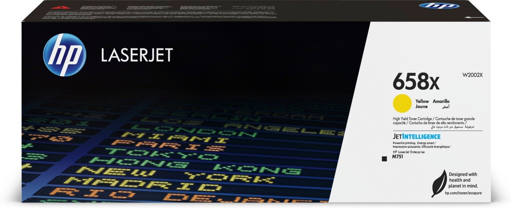 HP 658X originele high-capacity gele LaserJet tonercartridge