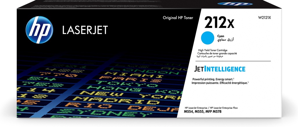 [120025441655] HP 212X originele high-capacity cyaan LaserJet tonercartridge
